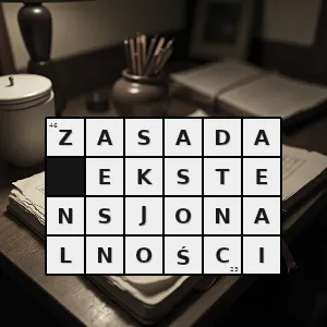 Hasło krzyżówkowe w logice elementarnej jest to możliwość końcowego zachowania przez dany schemat rachunku zdań jego wyjściowej wartości logicznej pomimo zaistnienia szeregu przekształceń tegoż schematu polegających - zasada ekstensjonalności – rozwiązanie, synonimy, podpowiedzi i definicje krzyżówkowe